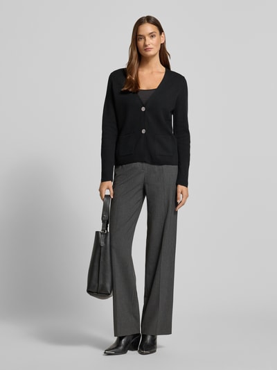 Christian Berg Woman Gebreide pullover met V-hals Zwart - 1