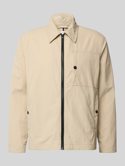 Marc O'Polo DENIM regular fit blouson met platte kraag Zand - 2