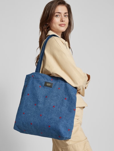 WOUF Handtasche in Denim-Optik Jeansblau 1
