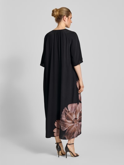 Jake*s Collection Maxi-jurk met V-hals Zwart - 5