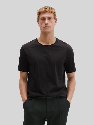 Marc O'Polo Regular Fit T-Shirt aus reiner Baumwolle Black 4