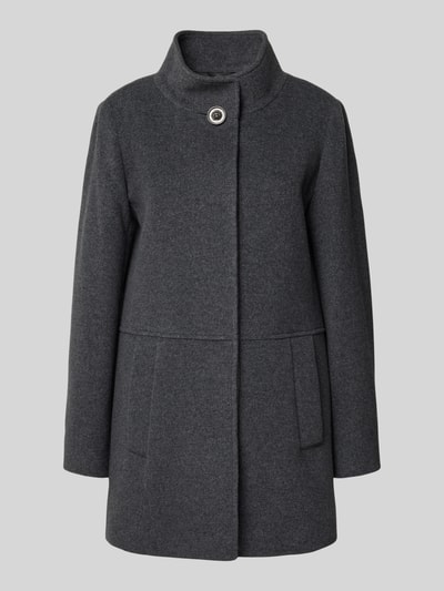 ICONS Cinzia Rocca Wollmantel mit Kaschmir-Anteil Mittelgrau Melange 2