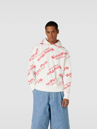 Kenzo Oversized Hoodie mit Kapuze Offwhite 4