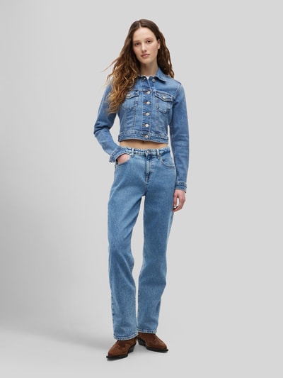 Tommy Jeans Kurtka jeansowa o krótkim kroju z mieszanki bawełny Jeansowy niebieski 1