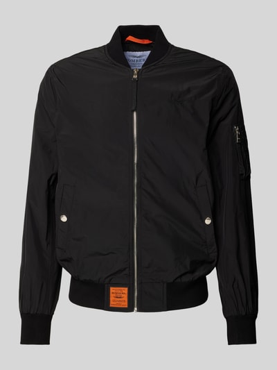 Original Bombers Bomberjack met labelpatch, model 'MA1' Zwart - 2