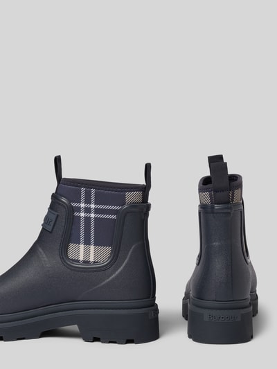 Barbour Gummistiefel mit Label-Patch Modell 'Cynthia' Dunkelblau 2