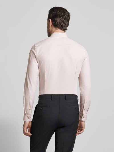 OLYMP No. Six Super Slim Fit Business-Hemd Modern Kent Uni Twill Sand 5