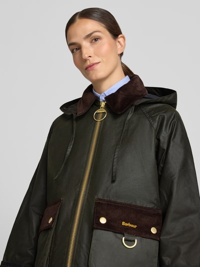 Barbour Regular Fit Funktionsjacke aus reiner Baumwolle Modell 'CARVILLE' Oliv 3
