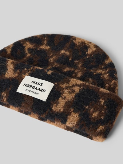 MADS NØRGAARD Muts met labelpatch Donkerbruin - 2