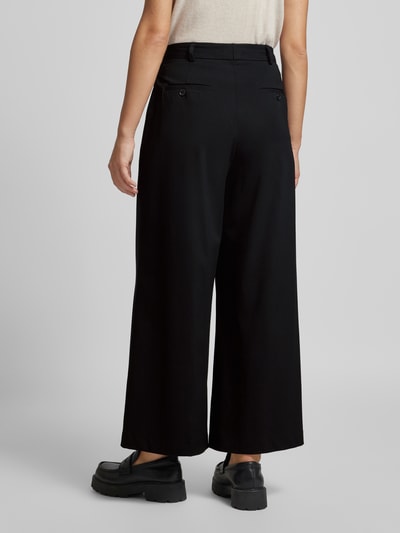 MORE Wide Leg Bundfaltenhose mit Gürtelschlaufen Black 5