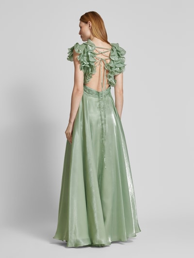 Unique Abendkleid mit gelegten Falten Mint 5