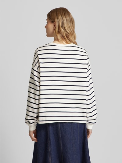 Smith and Soul Sweatshirt mit Statement-Stitching Marine 5