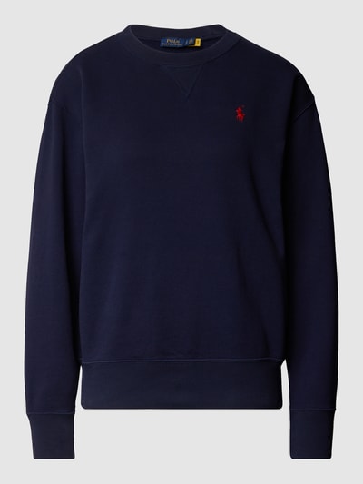 Polo Ralph Lauren Sweatshirt mit Label-Stitching Dunkelblau 2