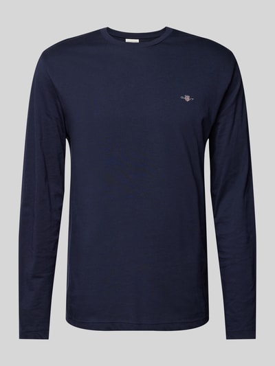 Gant Longsleeve mit Label-Stitching Marine 2