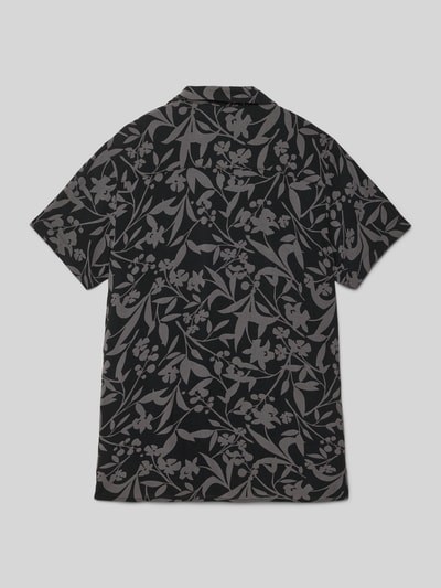 Jack & Jones Koszula casualowa o kroju regular fit z kołnierzykiem typu resort model ‘JEFF’ Grafitowy 3