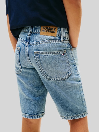 Tommy Hilfiger Kids regular fit jeansshorts van puur katoen Blauw - 3