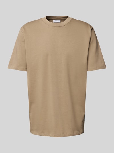 Lindbergh Oversized T-Shirt aus reiner Baumwolle Camel 2