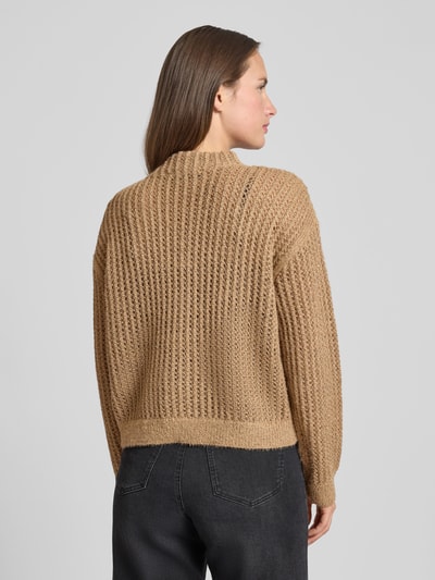 Betty Barclay Sweter z dzianiny z prążkowanymi wykończeniami Camel 5