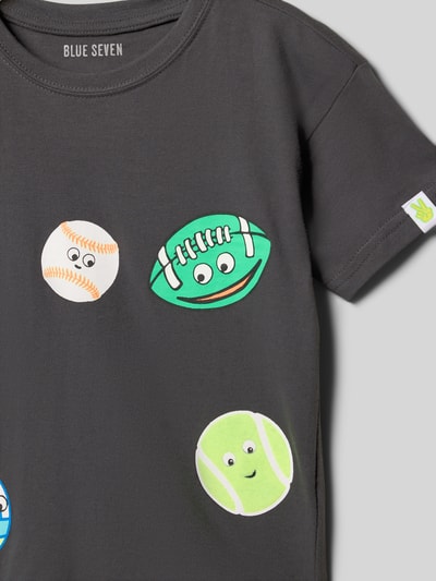Blue Seven T-Shirt mit Motiv-Print Graphit 2
