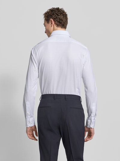 BOSS Regular Fit Businesshemd aus Pinpoint mit Stretch-Anteil Weiss 5