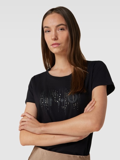 LIU JO SPORT T-shirt met siersteentjes Zwart - 3