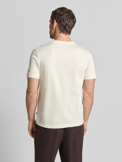 JOOP! COLLECTION T-Shirt mit Logo-Stitching Modell 'Benluco' Offwhite 5