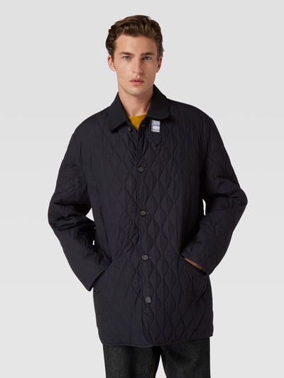 VTMNTS Steppjacke mit Label-Detail Marineblau 4
