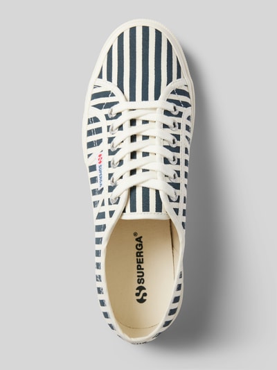 Superga Sneakers met streepmotief en labeldetail Marineblauw - 3