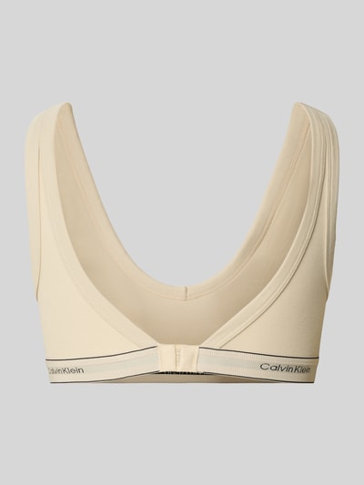 Calvin Klein Underwear BH mit elastischem Logo-Bund und breiten Trägern Beige 3