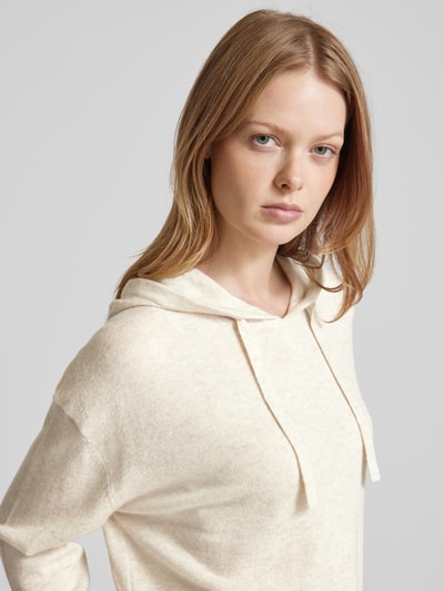 comma Wollpullover mit Kapuze Beige 3