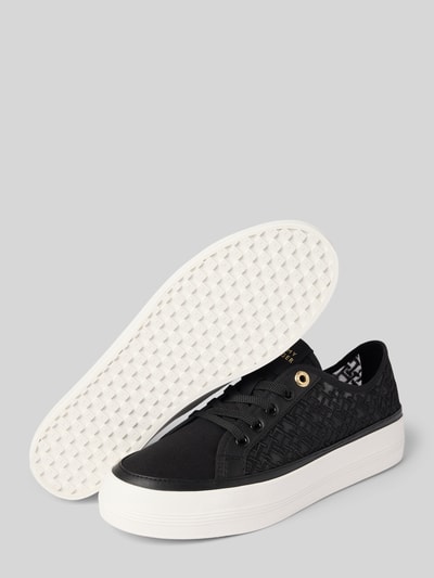 Tommy Hilfiger Low Top Sneaker in Mesh-Optik Black 4