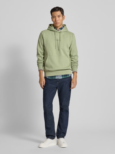 Tommy Hilfiger Regular fit hoodie van katoenmix Mintgroen - 1