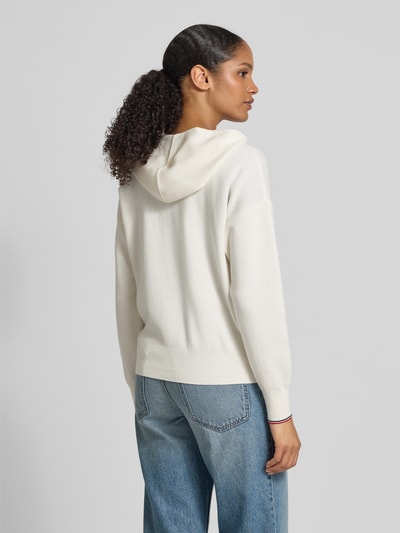 Tommy Hilfiger Regular fit cardigan van katoenmix Ecru - 5