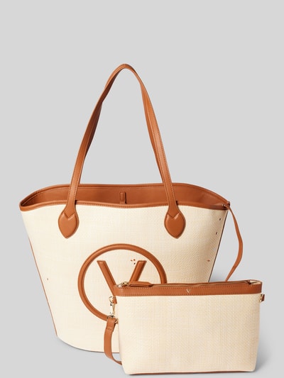 VALENTINO BAGS Shopper mit Label-Applikation Modell 'COVENT' Cognac 1