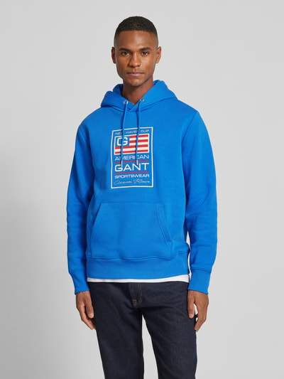 Gant Hoodie mit Label-Print Royal 4