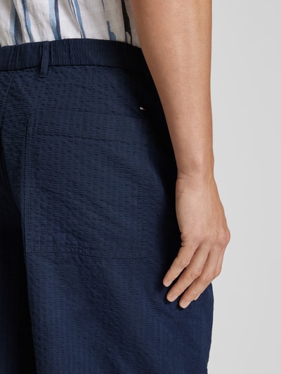 Tommy Hilfiger Bermudas mit Strukturmuster Modell 'SEERSUCKER' Marine 3