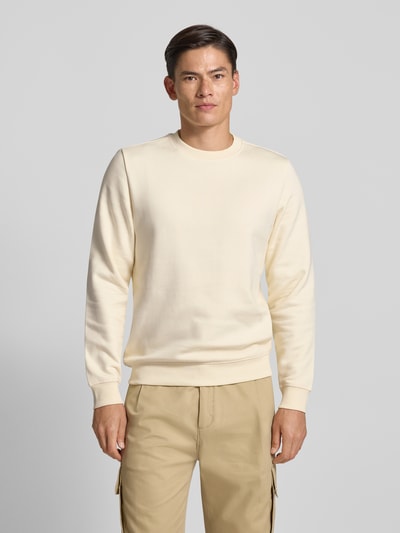 MCNEAL Regular Fit Sweatshirt aus Baumwoll-Mix mit Rundhalsausschnitt Ecru 4