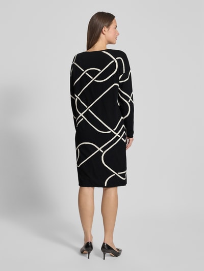s.Oliver BLACK LABEL Knielanges Strickkleid aus Viskose-Mix Black 5