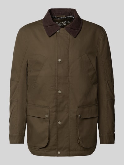Christian Berg Men Jas met kentkraag Olijfgroen - 2