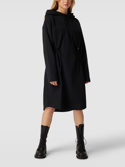 G-Star RAW Knielanges Kleid mit Kapuze Black 4