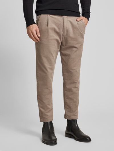 Casual Friday Regular Fit Stoffhose mit Bundfalten Modell 'Pierce' Camel Melange 4