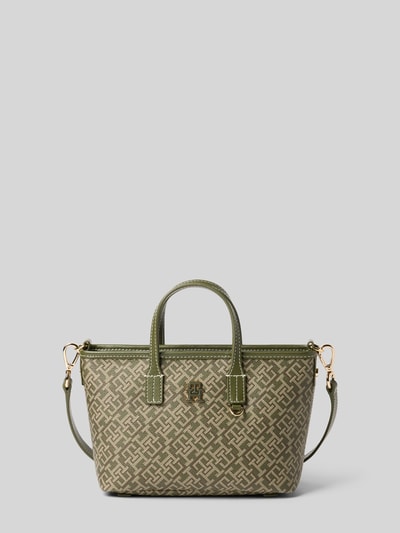 Tommy Hilfiger Torba z uchwytem i aplikacjami ze skóry Limonkowy 2