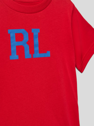 Polo Ralph Lauren Kids T-shirt z detalem z logo Czerwony 2