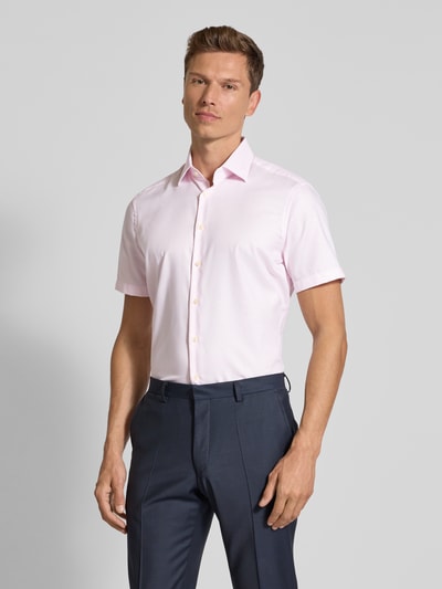 Christian Berg Men Regular fit zakelijk overhemd met knoopsluiting Lichtroze - 4