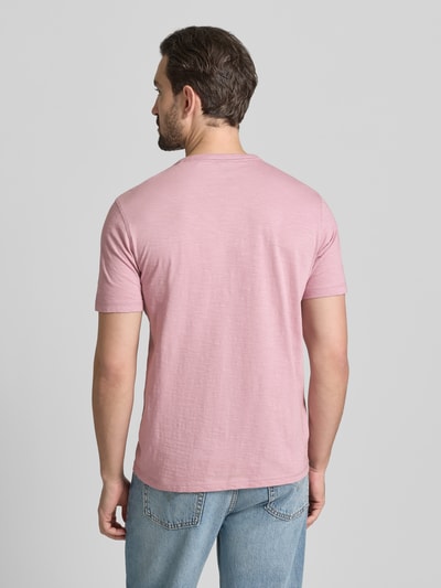 BOSS Orange Slim fit T-shirt van puur katoen, model 'TEGOOD'  Roze - 5