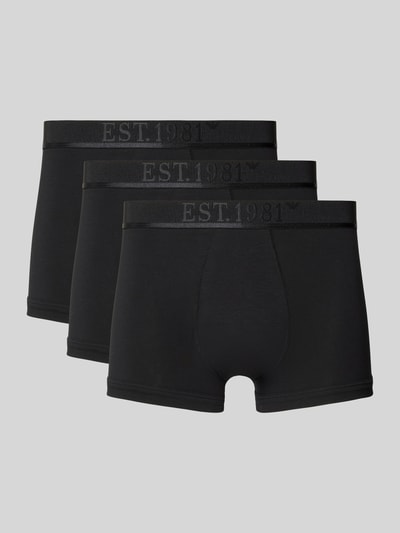 Emporio Armani Trunks mit elastischem Label-Bund im 3er-Pack Black 1