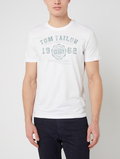 Tom Tailor T-Shirt aus Baumwolle  Weiss 4