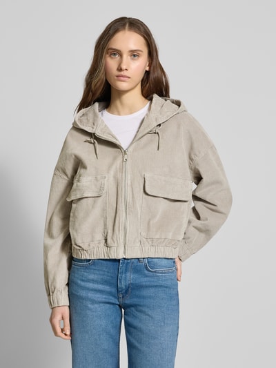 Only Regular Fit Jacke mit Baumwoll-Anteil Modell 'KENZIE' Beige 4