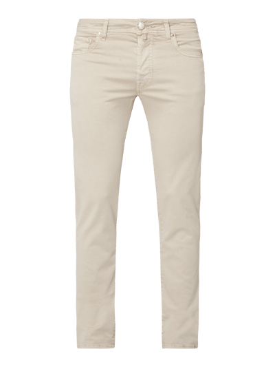 Jacob Cohen Comfort fit broek met stretch  Ecru - 2