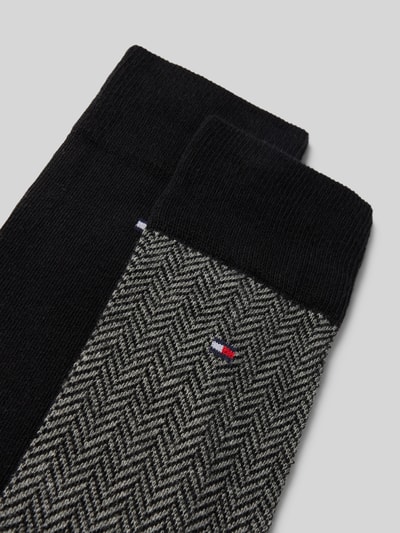 Tommy Hilfiger Socken mit Label-Detail im 2er-Pack Black 2